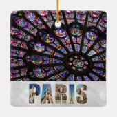 Notre Dame Paris Kathedrale Glasfenster Keramikornament (Rückseite)