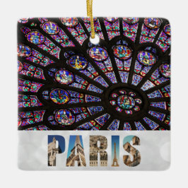 Notre Dame Paris Kathedrale Glasfenster Keramikornament