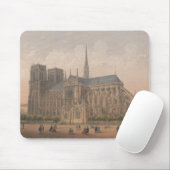 Notre Dame, Paris Lithograph von Charles Rivière Mousepad (Mit Mouse)