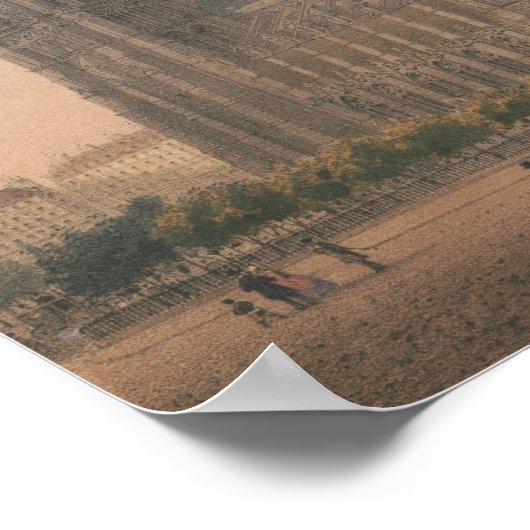 Notre Dame, Paris Lithograph von Charles Rivière Poster (Ecke)