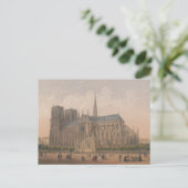 Notre Dame, Paris Lithograph von Charles Rivière Postkarte (Stehend Vorderseite)