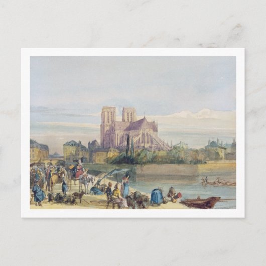 Notre Dame, Paris (ohne Papier) Postkarte (Vorderseite)