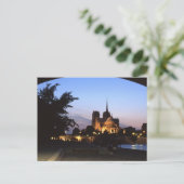 Notre Dame Paris Postcard Postkarte (Stehend Vorderseite)