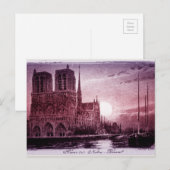 Notre Dame Paris Postkarte (Vorne/Hinten)