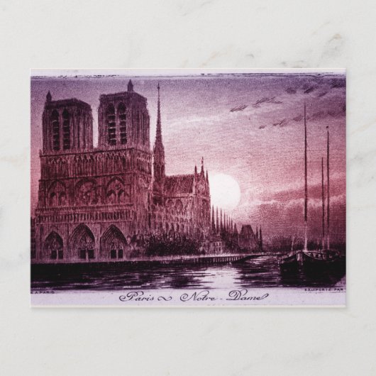 Notre Dame Paris Postkarte (Vorderseite)