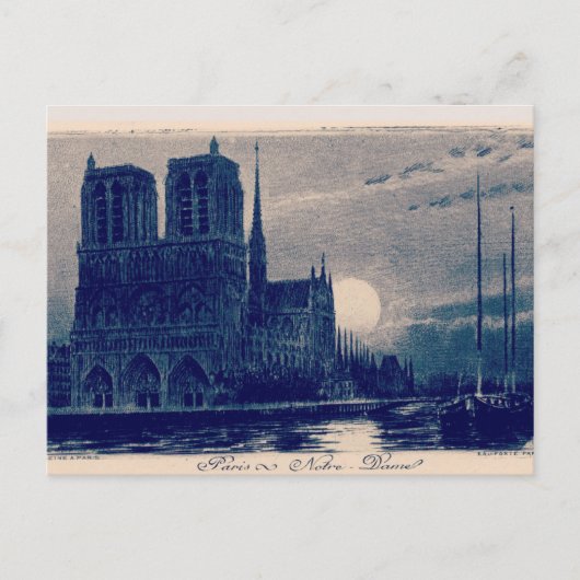 Notre Dame Paris Postkarte (Vorderseite)