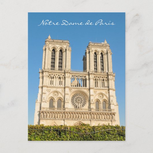 Notre Dame, Paris Postkarte (Vorderseite)