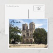 Notre dame paris postkarte (Vorne/Hinten)