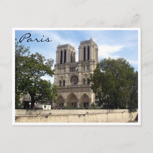 Notre dame paris postkarte (Vorderseite)
