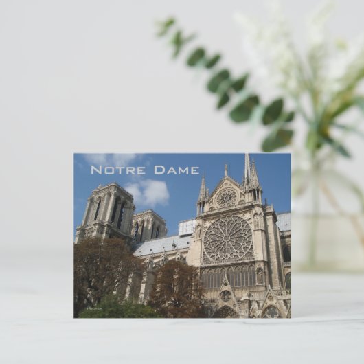 Notre Dame Postcard Postkarte (Stehend Vorderseite)