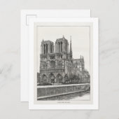 Notre Dame Postkarte (Vorne/Hinten)