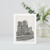 Notre Dame Postkarte (Stehend Vorderseite)