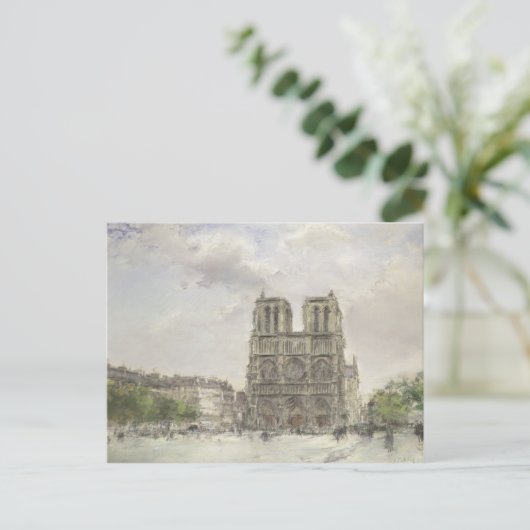Notre Dame Postkarte (Stehend Vorderseite)