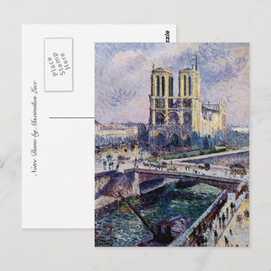 Notre Dame Postkarte (Vorne/Hinten)