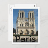 Notre Dame Postkarte (Vorne/Hinten)