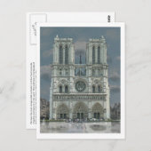 Notre Dame Postkarte (Vorne/Hinten)