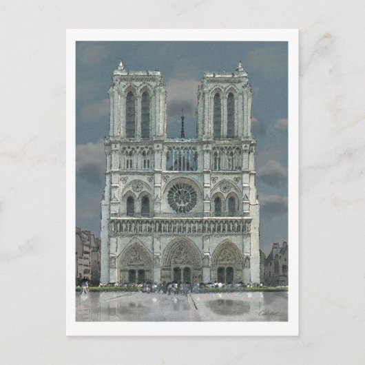Notre Dame Postkarte (Vorderseite)