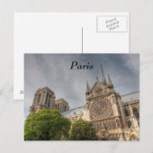 Notre Dame Postkarte (Vorne/Hinten)