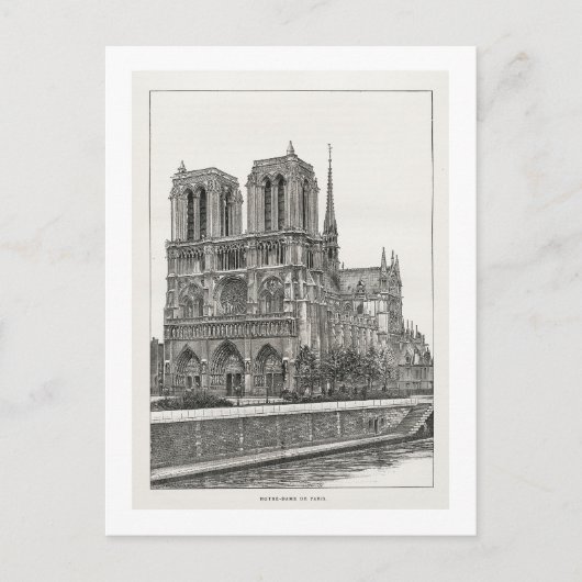Notre-Dame-Postkarte Postkarte (Vorderseite)