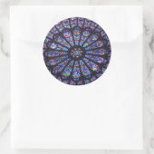 Notre-Dame-Rose Runder Aufkleber (Tasche)