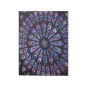 Notre Dame Rose Window Notepad Notizblock (Rotiert)