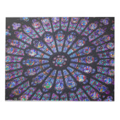 Notre Dame Rose Window Notepad Notizblock (Vorderseite)