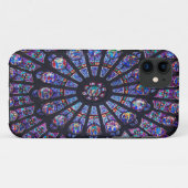 Notre Dame Rosen-Fenster Case-Mate iPhone Hülle (Rückseite (Horizontal))