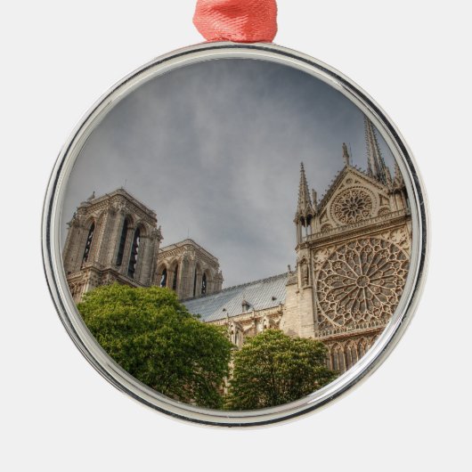 Notre Dame Silbernes Ornament (Vorne)
