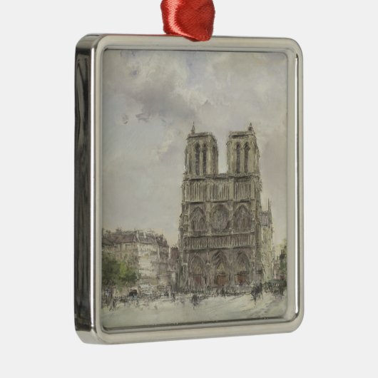 Notre Dame Silbernes Ornament (Rechts)