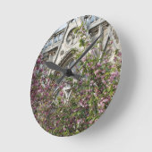 Notre Dame spring Runde Wanduhr (Winkel)