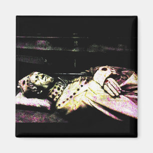 Notre Dame Statue Grunge Magnet