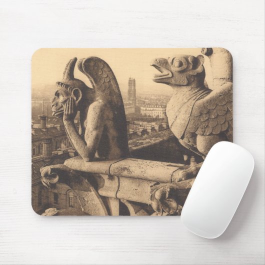 Notre Dame-Wasserspeier Mousepad (Mit Mouse)