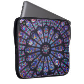 Notre- DameRosen-Fenster-Elektronik-Tasche Laptopschutzhülle (Vorne Rechts)