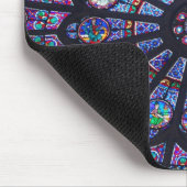 Notre- DameRosen-Fenster Mousepad (Ecke)