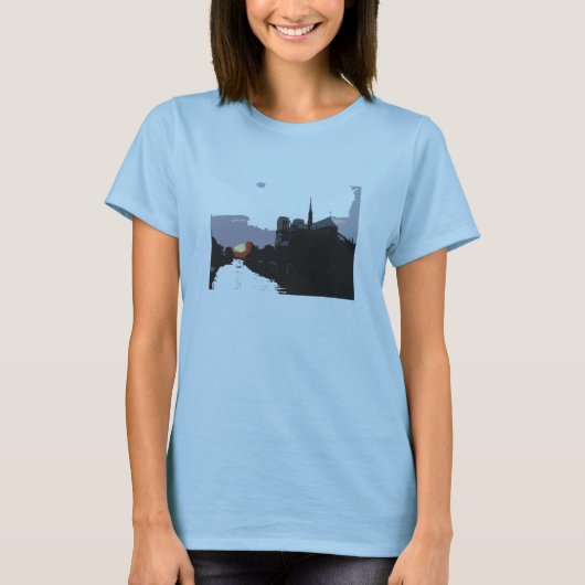 Notre- Damesonnenuntergang-Shirt T-Shirt (Vorderseite)