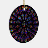 Notre DamesüdRosen-Fenster Keramik Ornament (Rechts)