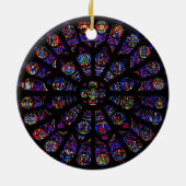 Notre DamesüdRosen-Fenster Keramik Ornament (Hinten)