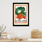 Notre Potager 1916 Poster (Küche)