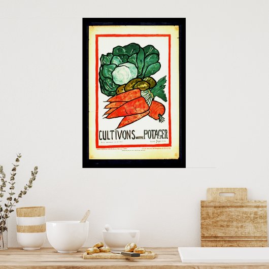 Notre Potager 1916 Poster (Küche)
