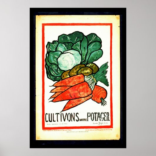 Notre Potager 1916 Poster (Vorne)