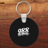 Notruf 988 schlüsselanhänger (Vorderseite)