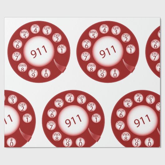 Notruf Geschenkpapier (Flach)