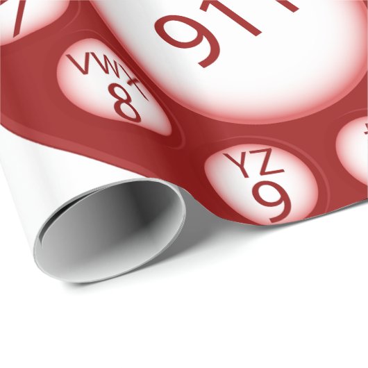 Notruf Geschenkpapier (Rolleneckpunkt)