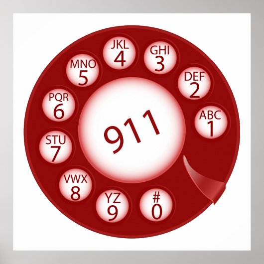 Notruf Poster (Vorne)