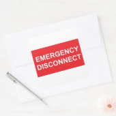 Notruf Quadratischer Aufkleber (Umschlag)