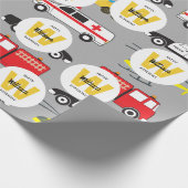 Notrufnummer für den Transport von Notfallfahrzeug Geschenkpapier (Ecke)