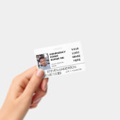 Notrufnummer RN Foto ID Hospital Logo Ausweis (Handheld)