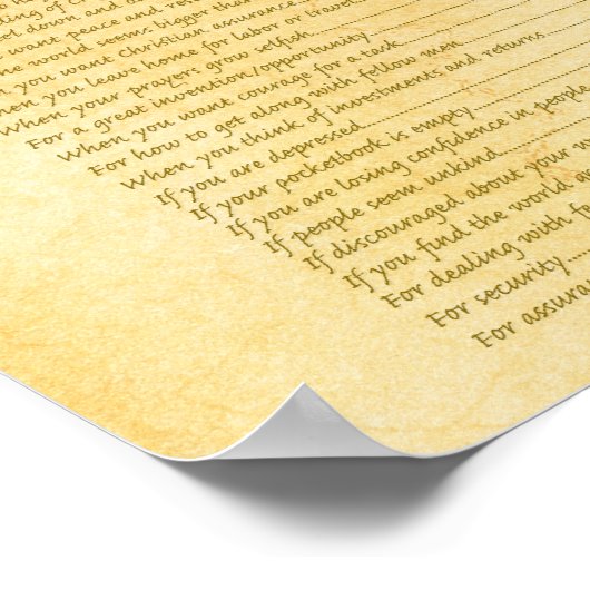 Notrufnummern Poster (Ecke)