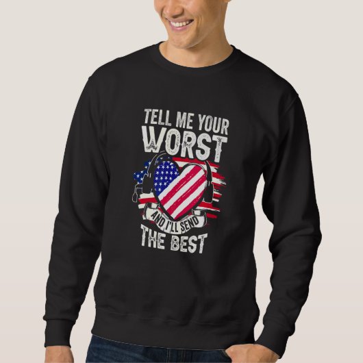Notrufvermittler Notfallmediziner Sweatshirt (Vorderseite)