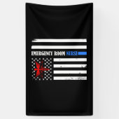 Notrufzentrale für US-Flagge Banner (Vertikal)